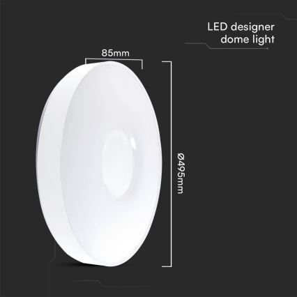 Plafoniera LED dimmerabile LED/60W/230V 3000-6500K 49,5 cm bianco + telecomando