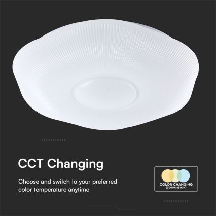 Plafoniera LED dimmerabile LED/60W/230V 3000-6500K 50 cm bianco + telecomando