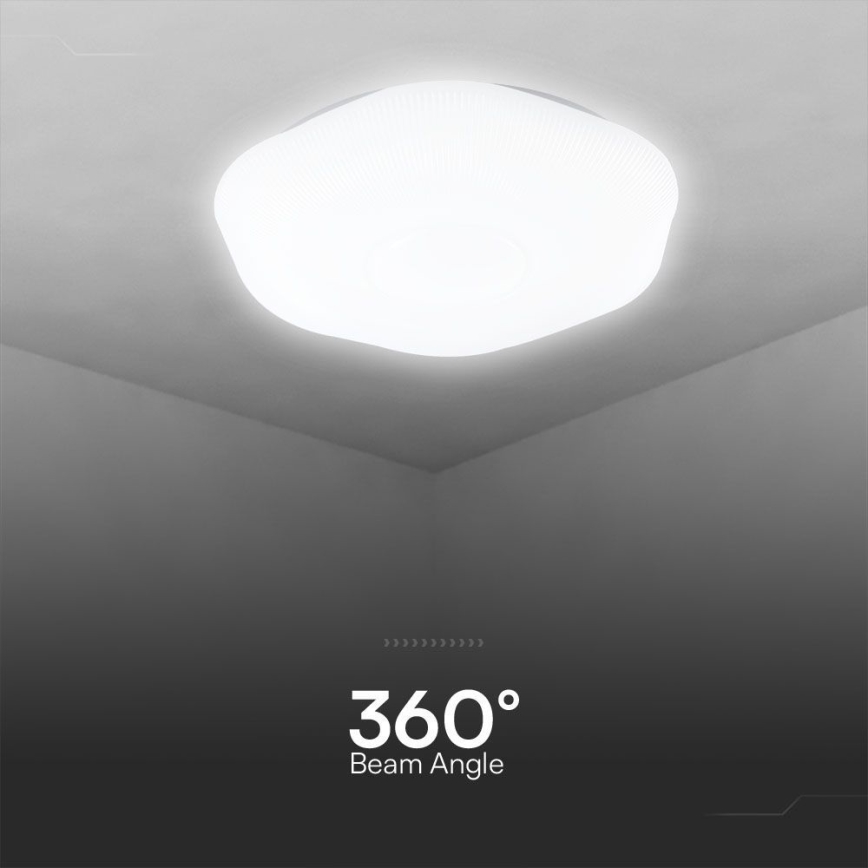 Plafoniera LED dimmerabile LED/60W/230V 3000-6500K 50 cm bianco + telecomando