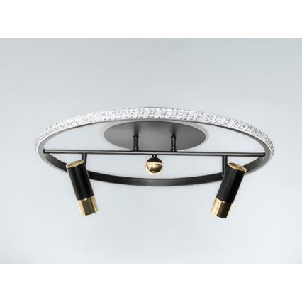 Plafoniera LED dimmerabile LED/60W/230V 3000-6500K nero + telecomando