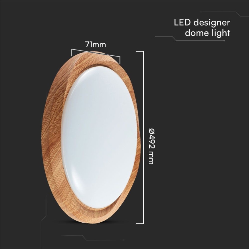Plafoniera LED dimmerabile LED/60W/230V 3000-6500K + telecomando