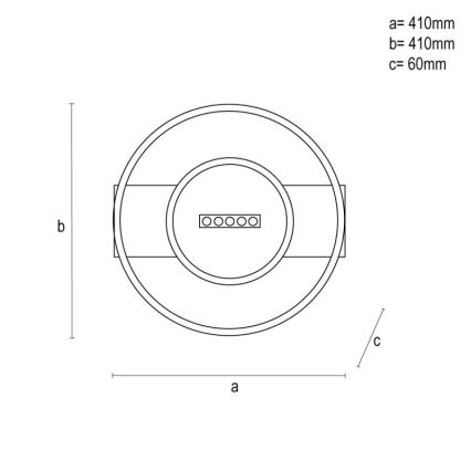 Plafoniera LED dimmerabile LED/60W/230V 3000-6500K + telecomando