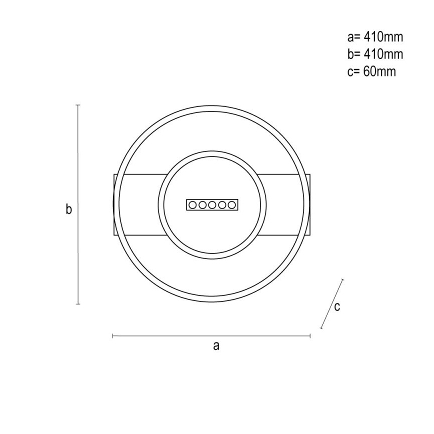 Plafoniera LED dimmerabile LED/60W/230V 3000-6500K + telecomando
