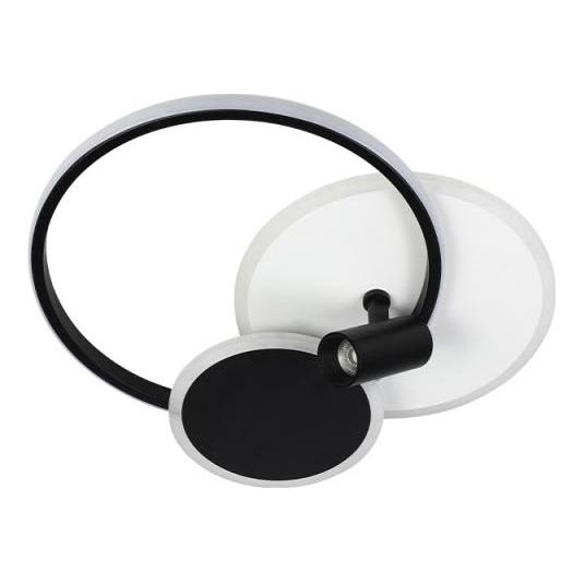 Plafoniera LED dimmerabile LED/65W/230V 3000-6500K bianco/nero + telecomando