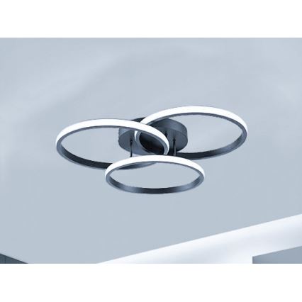 Plafoniera LED dimmerabile LED/70W/230V 3000-6500K nero + telecomando