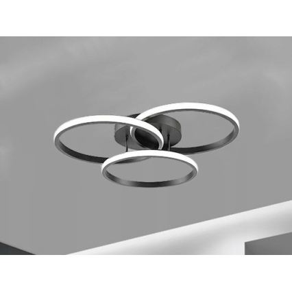 Plafoniera LED dimmerabile LED/70W/230V 3000-6500K nero + telecomando