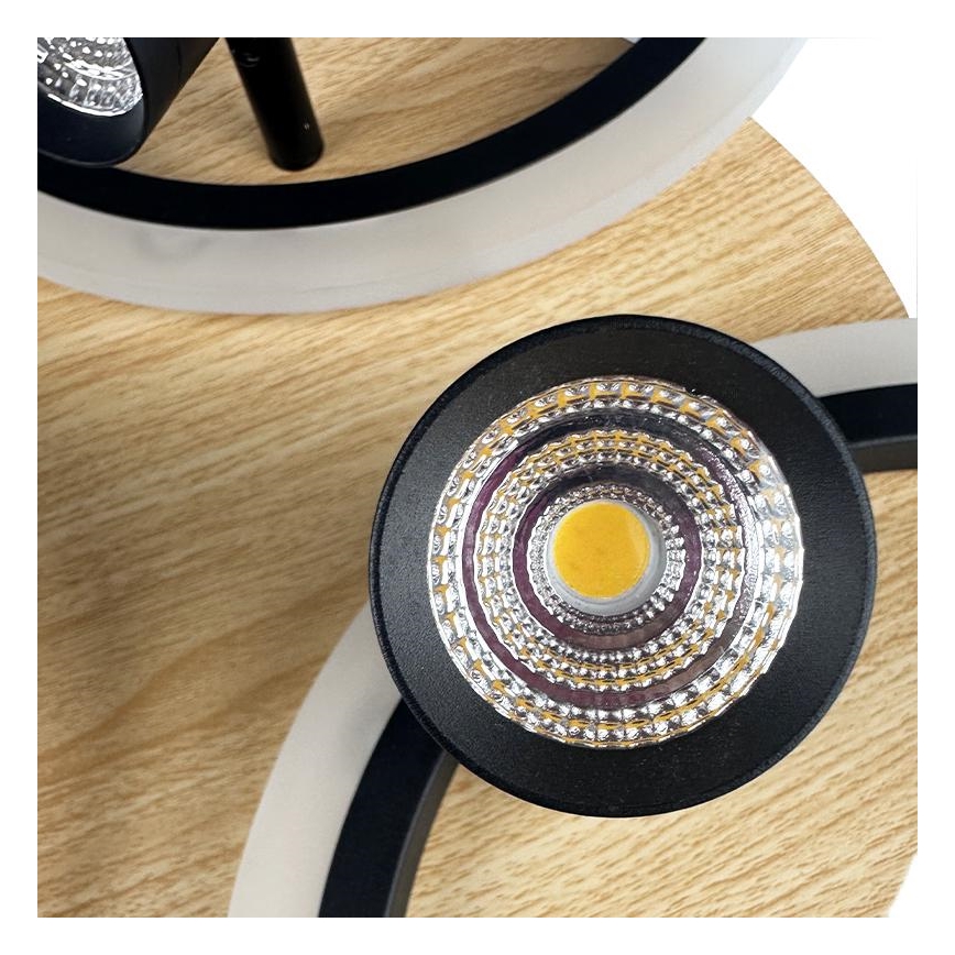 Plafoniera LED dimmerabile LED/70W/230V 3000-6500K nero/marrone + telecomando