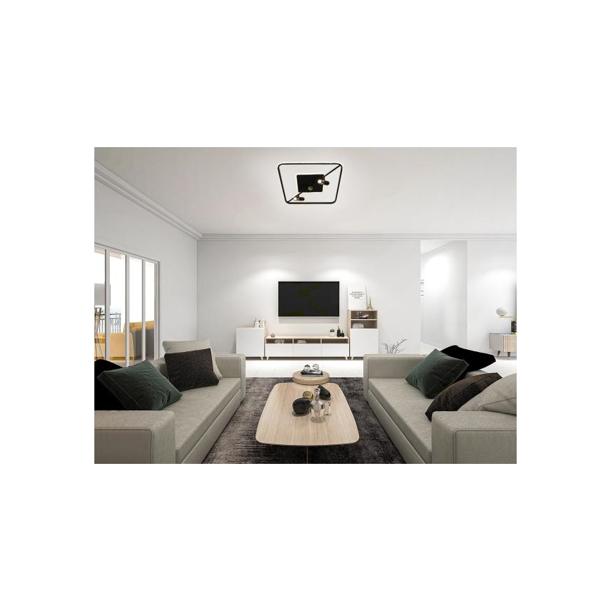 Plafoniera LED dimmerabile LED/70W/230V 3000-6500K nero + telecomando