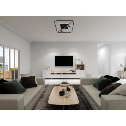 Plafoniera LED dimmerabile LED/70W/230V 3000-6500K nero + telecomando