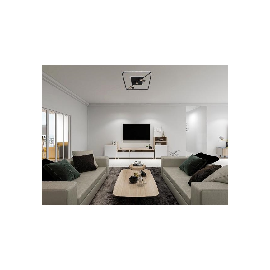 Plafoniera LED dimmerabile LED/70W/230V 3000-6500K nero + telecomando