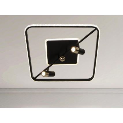 Plafoniera LED dimmerabile LED/70W/230V 3000-6500K nero + telecomando