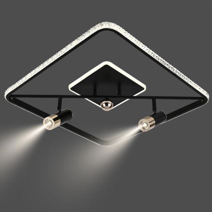 Plafoniera LED dimmerabile LED/70W/230V 3000-6500K nero + telecomando