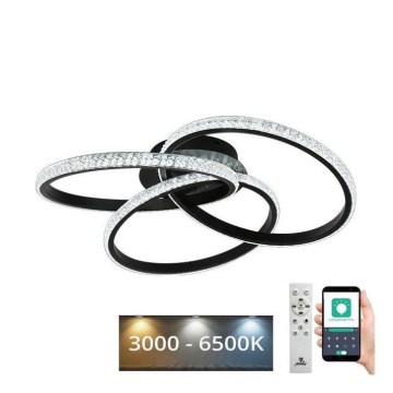 Plafoniera LED dimmerabile LED/70W/230V 3000-6500K nero + telecomando