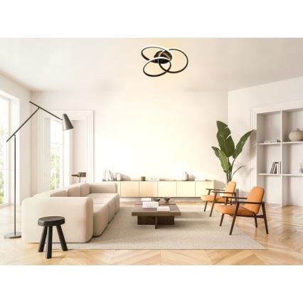Plafoniera LED dimmerabile LED/70W/230V 3000-6500K nero + telecomando