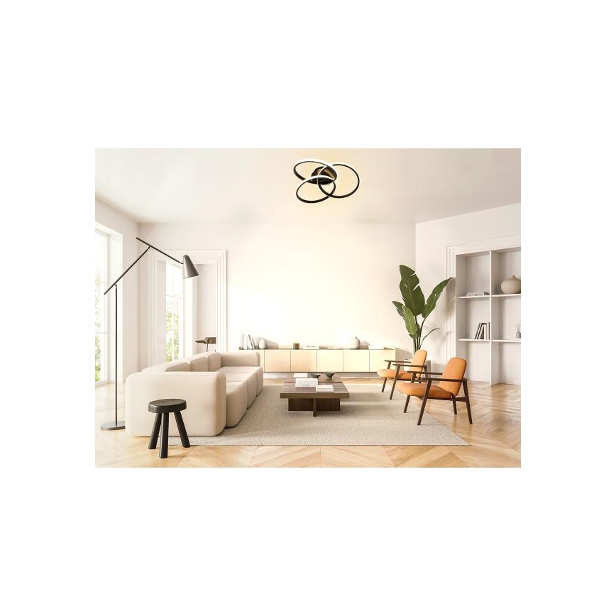 Plafoniera LED dimmerabile LED/70W/230V 3000-6500K nero + telecomando