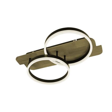 Plafoniera LED dimmerabile LED/70W/230V 3000-6500K quercia + telecomando