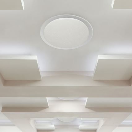 Plafoniera LED dimmerabile LED/72W/230V 3000-6500K diametro 67 cm bianco + telecomando