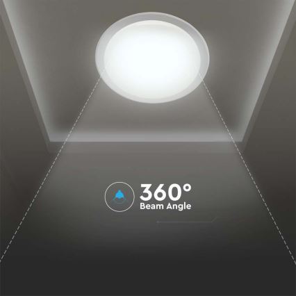 Plafoniera LED dimmerabile LED/72W/230V 3000-6500K diametro 67 cm bianco + telecomando