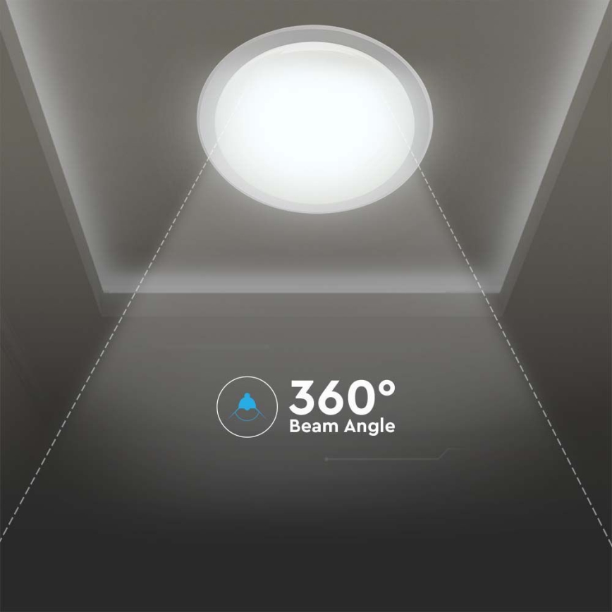 Plafoniera LED dimmerabile LED/72W/230V 3000-6500K diametro 67 cm bianco + telecomando