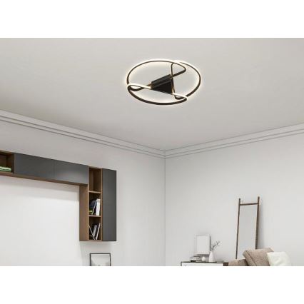 Plafoniera LED dimmerabile LED/75W/230V 3000-6500K nero + telecomando