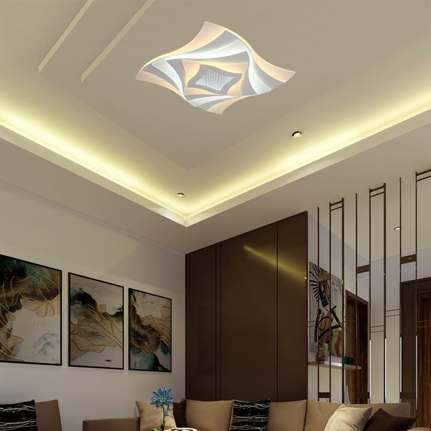Plafoniera LED dimmerabile LED/75W/230V 3000-6500K 49,5x49,5 cm + telecomando