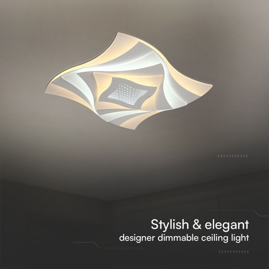 Plafoniera LED dimmerabile LED/75W/230V 3000-6500K 49,5x49,5 cm + telecomando
