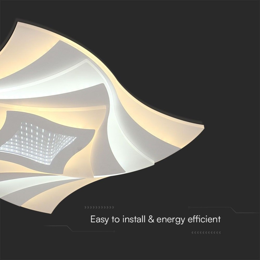 Plafoniera LED dimmerabile LED/75W/230V 3000-6500K 49,5x49,5 cm + telecomando