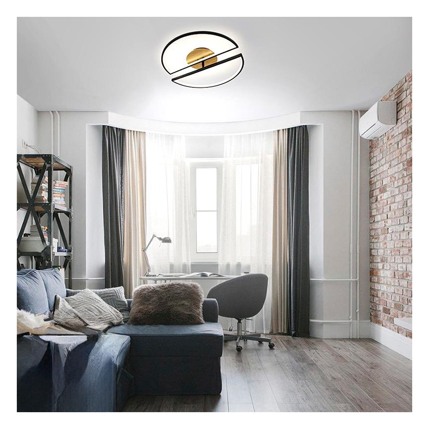 Plafoniera LED dimmerabile LED/75W/230V 3000-6500K faggio + telecomando
