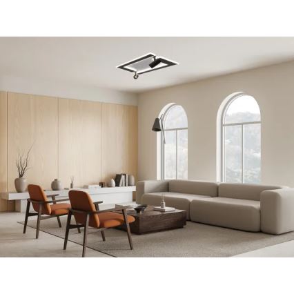 Plafoniera LED dimmerabile LED/80W/230V 3000-6500K nero + telecomando