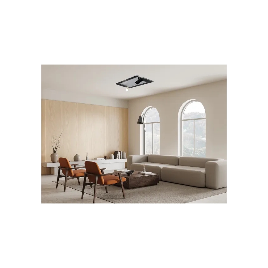 Plafoniera LED dimmerabile LED/80W/230V 3000-6500K nero + telecomando