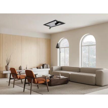 Plafoniera LED dimmerabile LED/80W/230V 3000-6500K nero + telecomando