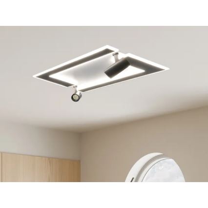 Plafoniera LED dimmerabile LED/80W/230V 3000-6500K nero + telecomando
