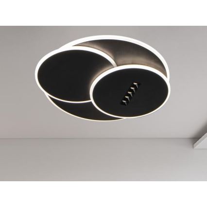 Plafoniera LED dimmerabile LED/90W/230V 3000-6500K nero + telecomando