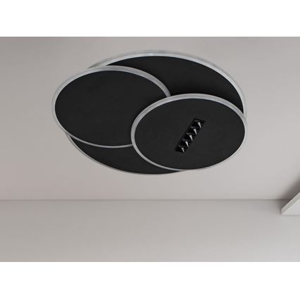 Plafoniera LED dimmerabile LED/90W/230V 3000-6500K nero + telecomando