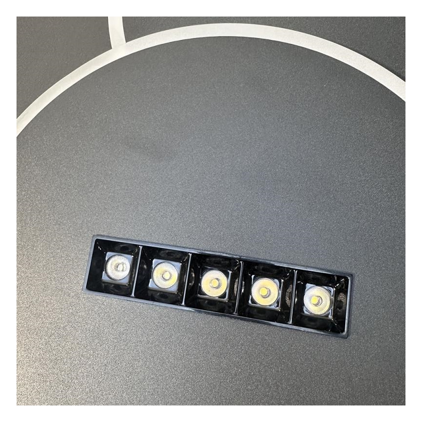 Plafoniera LED dimmerabile LED/90W/230V 3000-6500K nero + telecomando