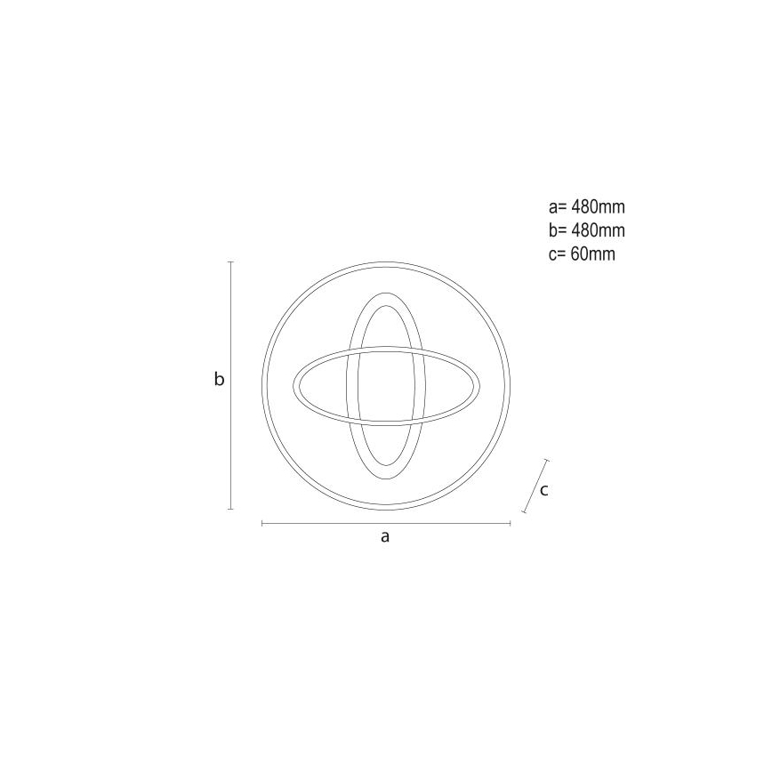 Plafoniera LED dimmerabile LED/90W/230V 3000-6500K + telecomando