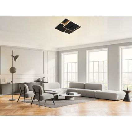 Plafoniera LED dimmerabile LED/95W/230V 3000-6500K nero + telecomando