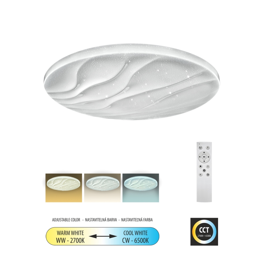 Plafoniera LED dimmerabile LIKA LED/36W/230V 2700-6500K diametro 48 cm + telecomando
