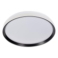 Plafoniera LED dimmerabile LIXAN LED/65W/230V 3000-6500K Ø 48,6 cm bianco/nero + telecomando