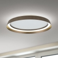 Plafoniera LED dimmerabile MANTA LED/38W/230V 2700/3000/4000K diametro 45 cm marrone