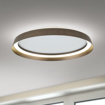 Plafoniera LED dimmerabile MANTA LED/38W/230V 2700/3000/4000K diametro 45 cm marrone