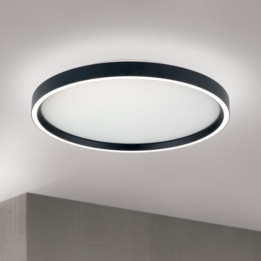 Plafoniera LED dimmerabile MASCA LED/36W/230V 2700/3350/4000K diametro 40 cm nero