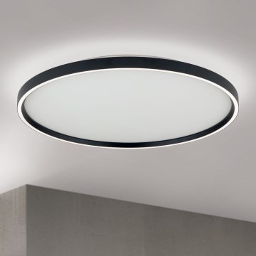 Plafoniera LED dimmerabile MASCA LED/47W/230V 2700/3350/4000K diametro 60 cm nero