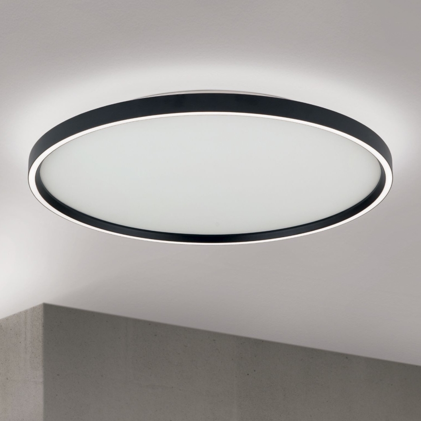 Plafoniera LED dimmerabile MASCA LED/47W/230V 2700/3350/4000K diametro 60 cm nero