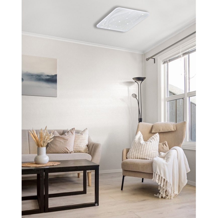 Plafoniera LED dimmerabile NERIS LED/36W/230V 2700-6500K 43x43 cm + telecomando