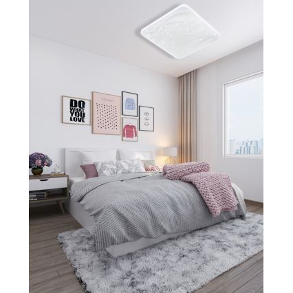 Plafoniera LED dimmerabile NERIS LED/36W/230V 2700-6500K 43x43 cm + telecomando