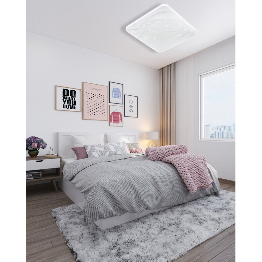 Plafoniera LED dimmerabile NERIS LED/36W/230V 2700-6500K 43x43 cm + telecomando