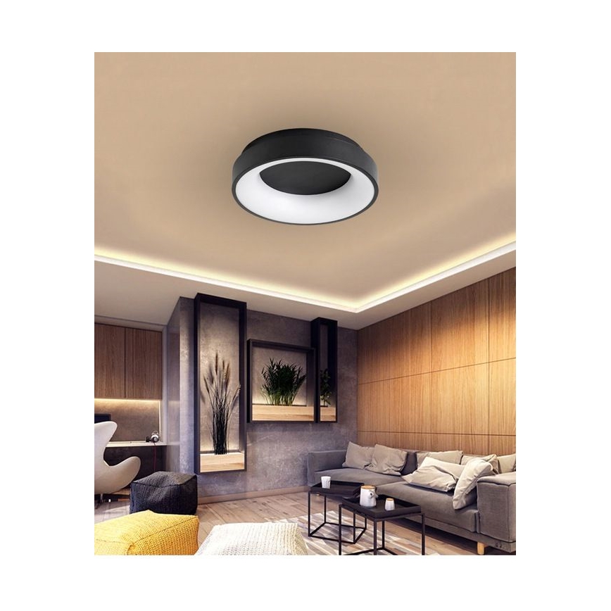 Plafoniera LED dimmerabile NOVA LED/54W/230V 3000-6500K nero + telecomando