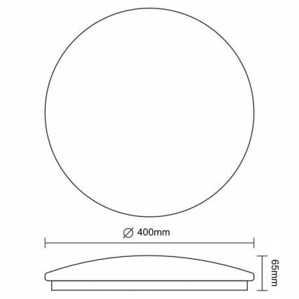 Plafoniera LED dimmerabile OPAL LED/36W/230V 3000-6500K diametro 40 cm + telecomando