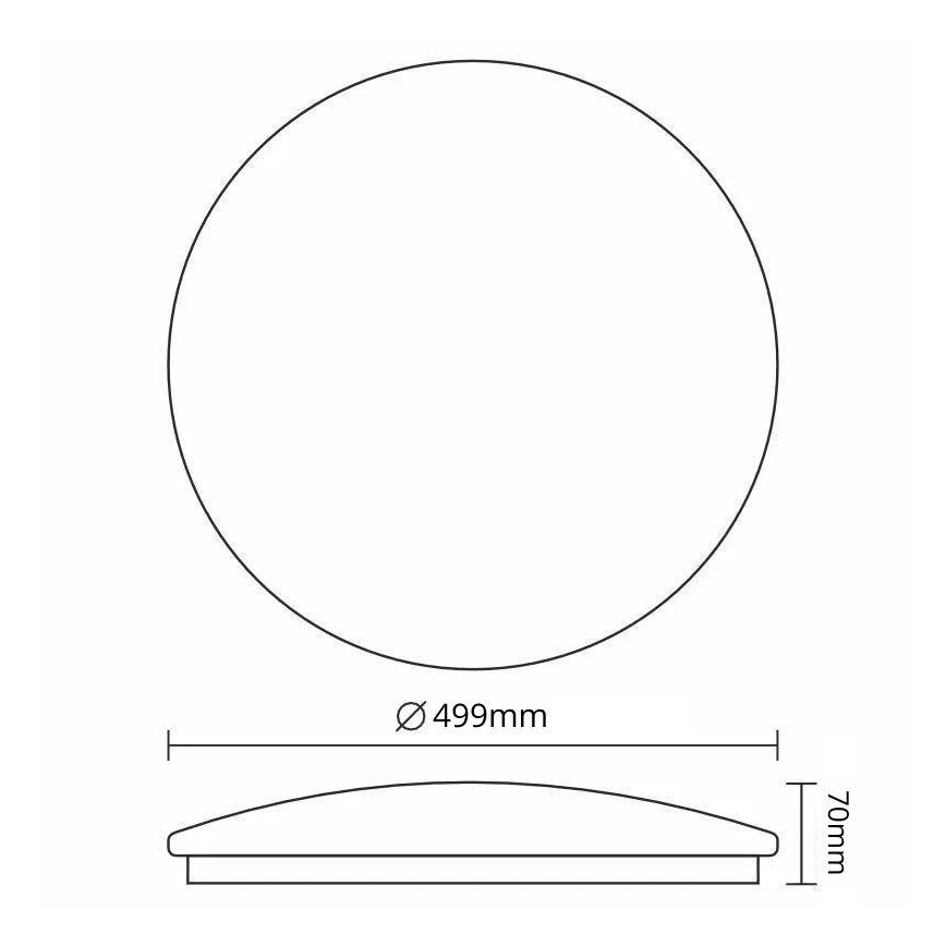 Plafoniera LED dimmerabile OPAL LED/48W/230V 3000-6500K diametro 49,9 cm + telecomando